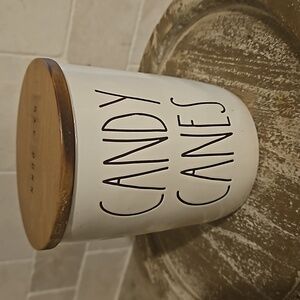 Rae Dunn Candy Canes Canister